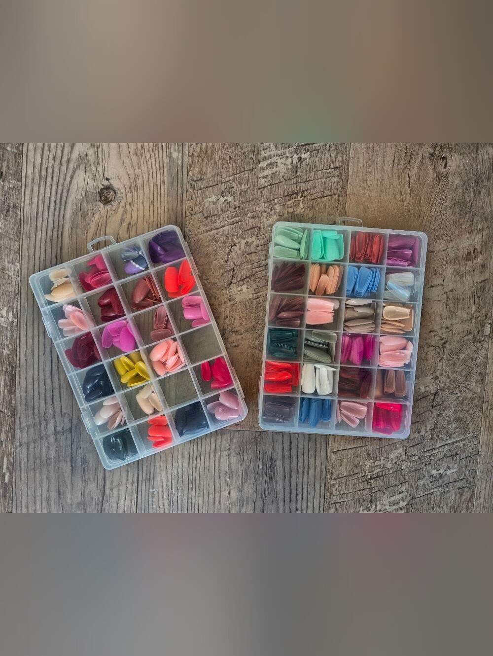 Multi-Color Plastic Nails